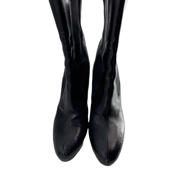Miu Miu Black Platform Heeled Bootie European Size 36 EUC - Picture 3 of 12